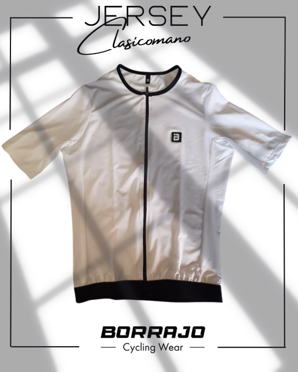 Producto - JERSEY BORRAJO CLASICOMANO BLANCO