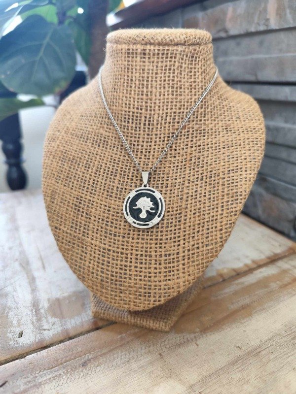 Producto - Collar árbol de la vida esmaltado. Modelo 8. Acero quirúrgico.