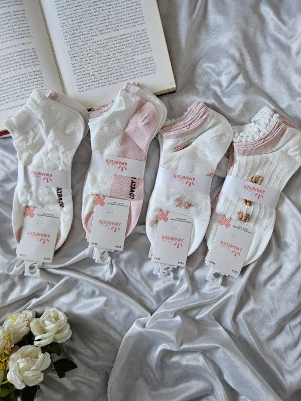 Producto - DOCENA DE MEDIAS AMANECER (A 72A) ROSAS 2