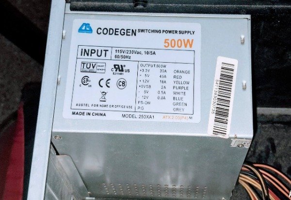 Producto - FUENTE DE ALIMENTACION ATX PARA PC  500W