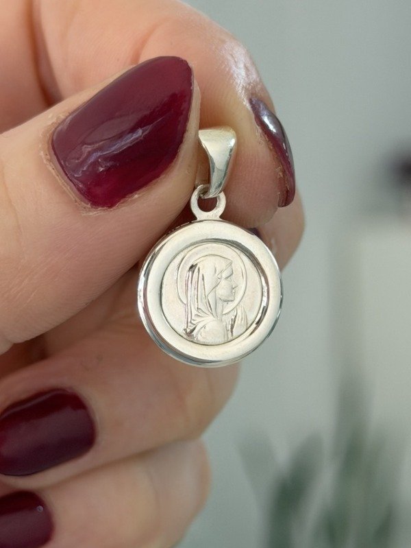 Producto - Medalla virgen niña con borde - 0