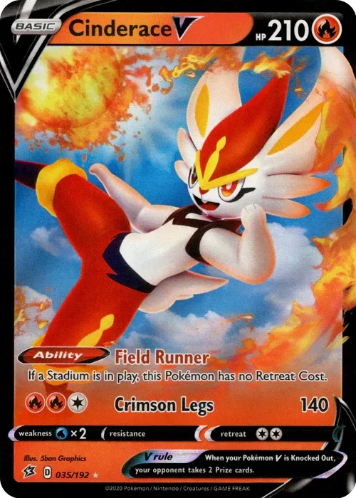 Producto - Cinderace V - 35/192 - Rebel Clash - Holo