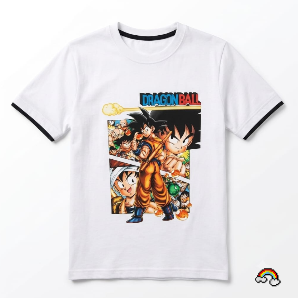 Remera manga corta infantil dragon ball talla 14