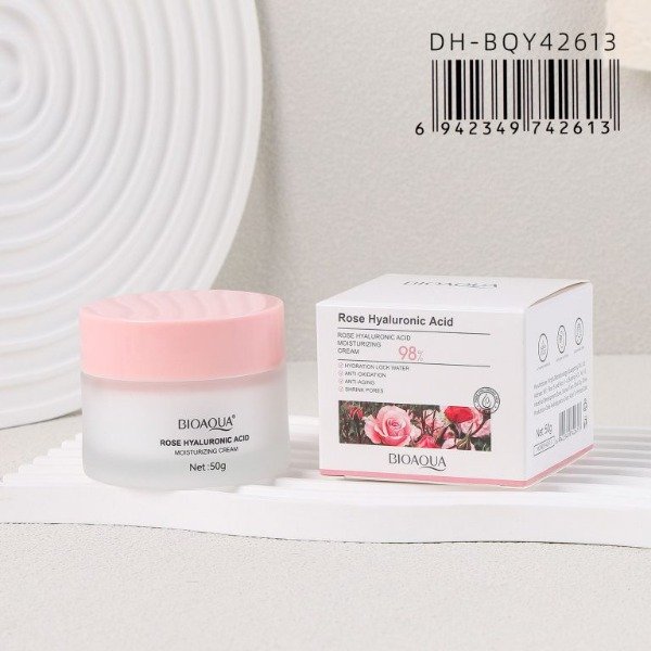 Producto - CREMA FACIAL ROSE ÁCIDO HIALURONICO - BIOAQUA