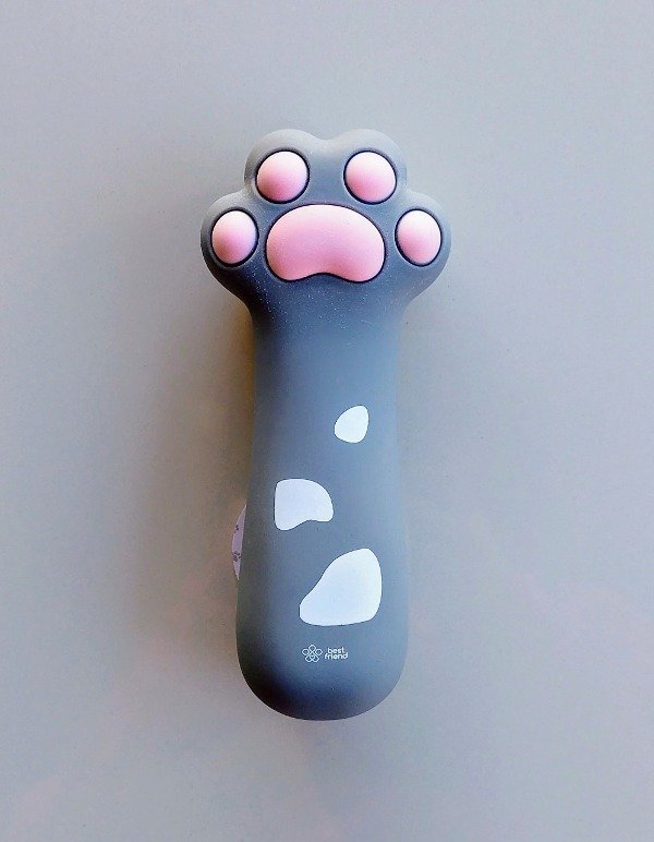Producto - Cartuchera Silicona 1 Cierre - Diseño Pata de Gato Gris
