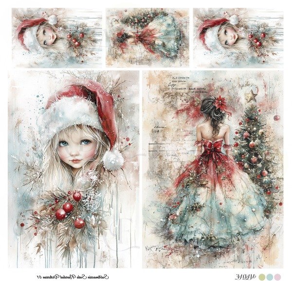 Producto - SUBLIMACIÓN SEDA NAV "NAVIDAD VICTORIAN 01"