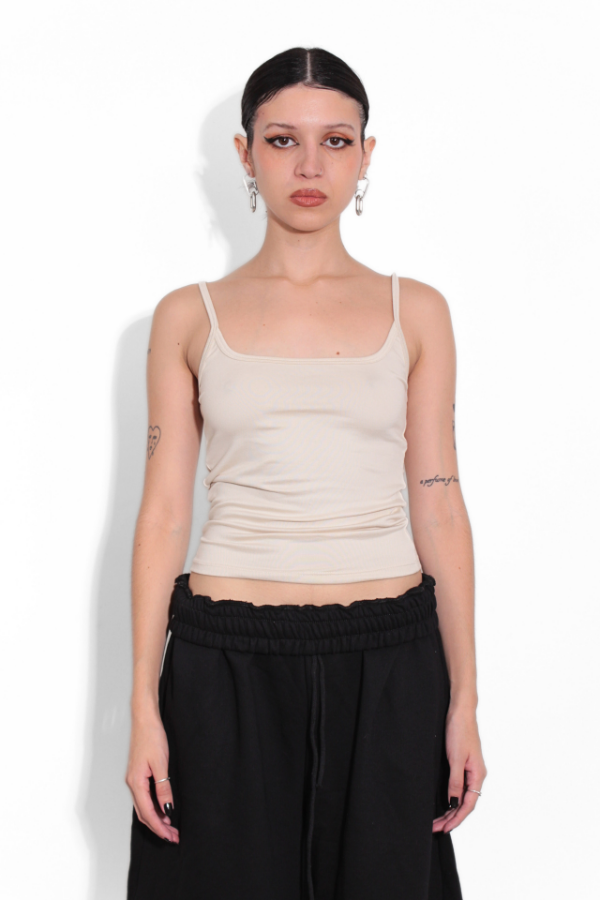 Producto - Musculosa "Tiritas" I Crudo