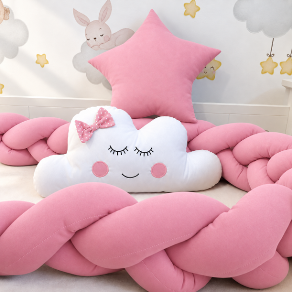 Producto - Set de Chichoneras para Cuna - Paulina (Rosa) - 2