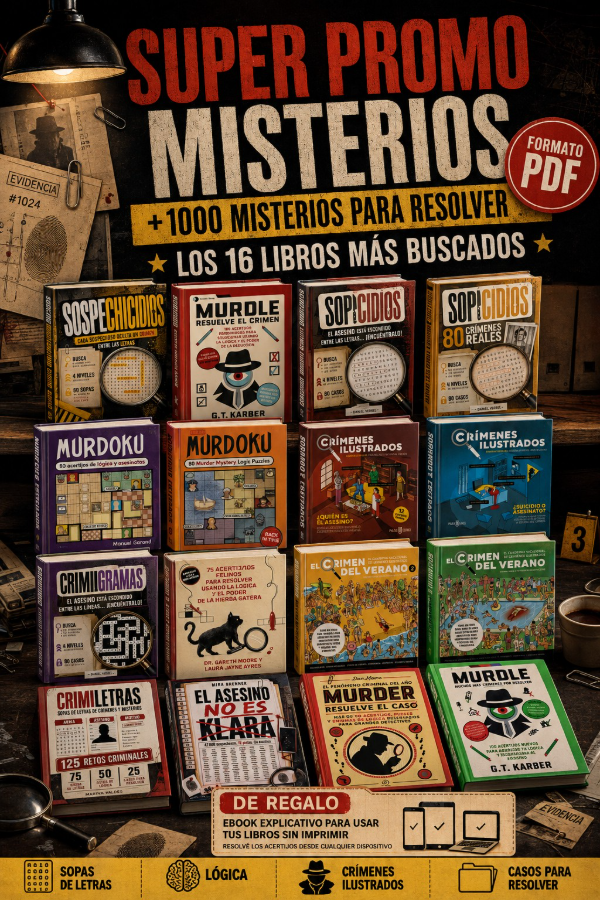 Producto - COLECCIÓN PISTAS Y CRIMEN LOS MAS BUSCADOS