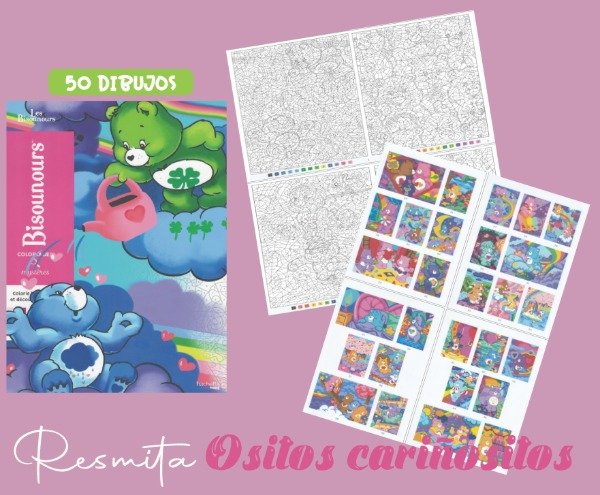 Producto - Resmita para colorear Ositos cariñositos II x50 dibujos - 0