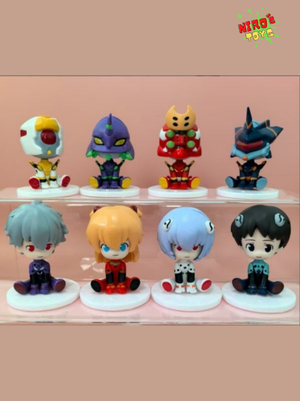 Producto - Evangelion set x8 (8cm) - Figura Evangelion - Nirostoys