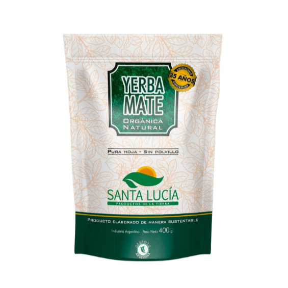 Producto - SANTA LUCÍA YERBA ORGÁNICA DOY PACK X 400 GR