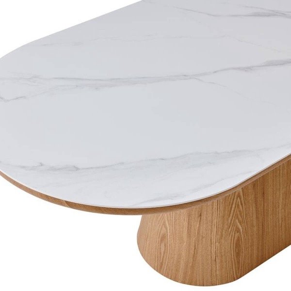 Producto - Mesa Madera natural y Piedra - 0