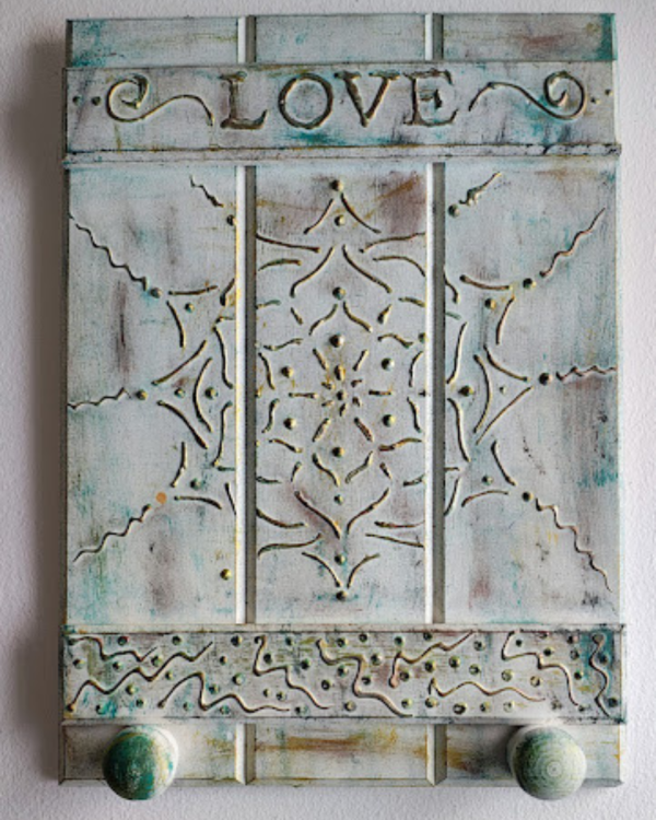 Producto - Perchero de madera LOVE blanco