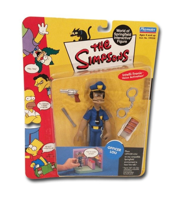 Producto - The Simpsons Playmates 2002 - Officer Lou - World Of Springfield