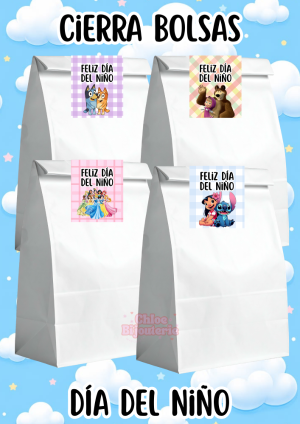 Producto - Cierra bolsas dia del niño x 10 und - 1