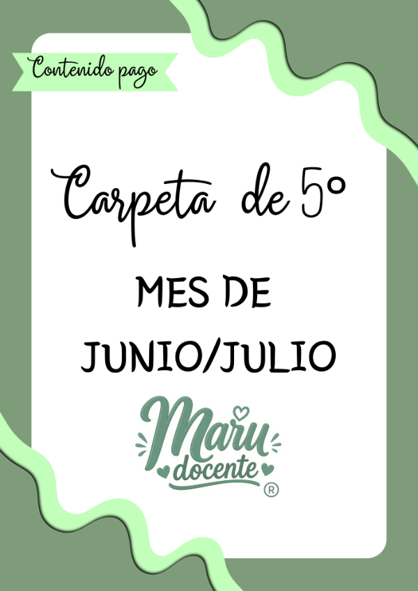 Producto - CARPETA QUINTO JUNIO/JULIO