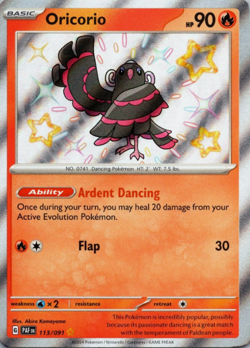 Producto - Oricorio - 113/091 - Paldean Fates - Holo