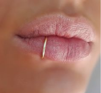 Producto - Piercing falso sin fin Dorado - NO NECESITA PERFORACIÓN