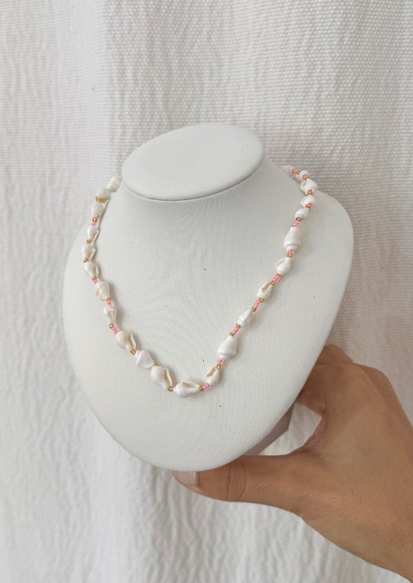 Producto - Collar caracol rosa