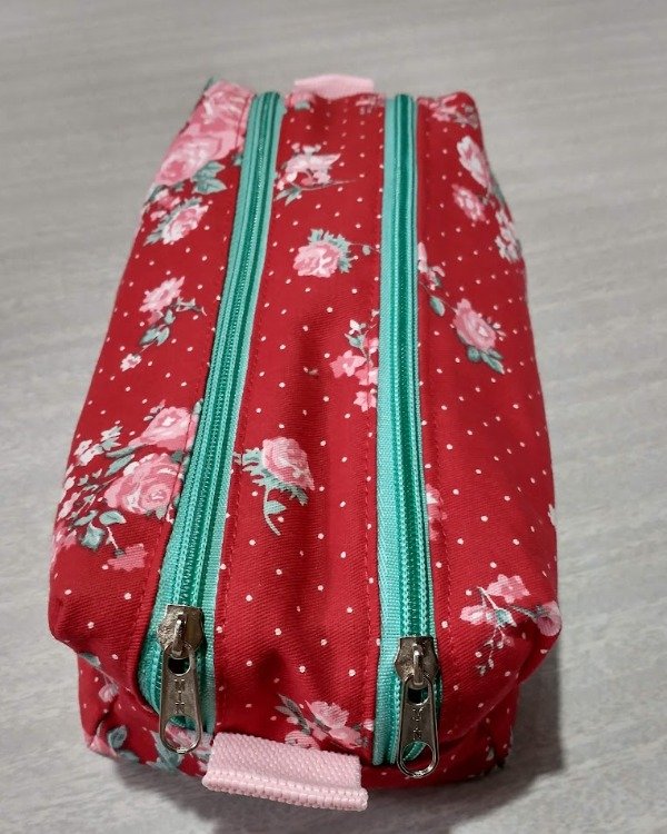 Producto - Cartuchera Madrid "Roja" 2 cierres