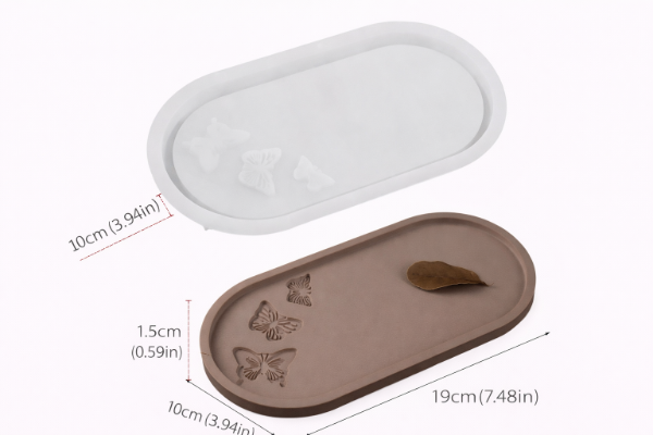 Producto - Molde Bandeja Oval con Mariposa