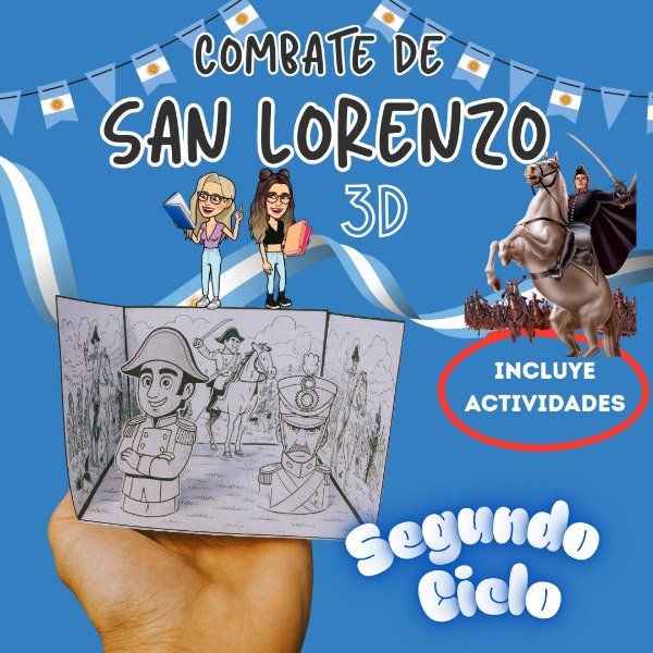 Producto - EL CRUCE DE LOS ANDES EN 3D con ACTIVIDADES. SAN MARTÍN AL DETALLE