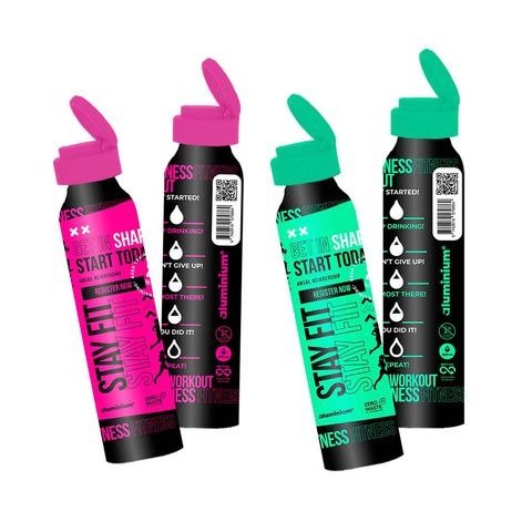 Producto - BOTELLA DE ALUMINIO LISA 500CC X UNIDAD TAPA COLORES SURTIDOS