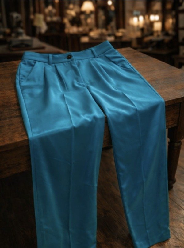 Producto - PANTALON  OSIRA RASO TURQUESA - 0
