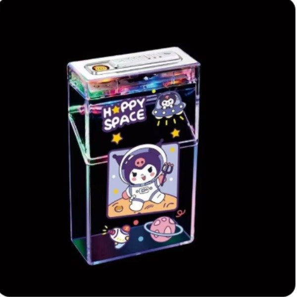 Producto - Cigarrera Hello Kitty Transparente con Encendedor