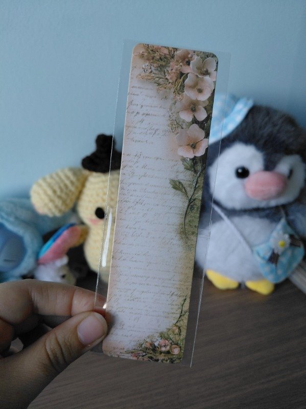 Producto - Señalador literario - Vintage con flores #007