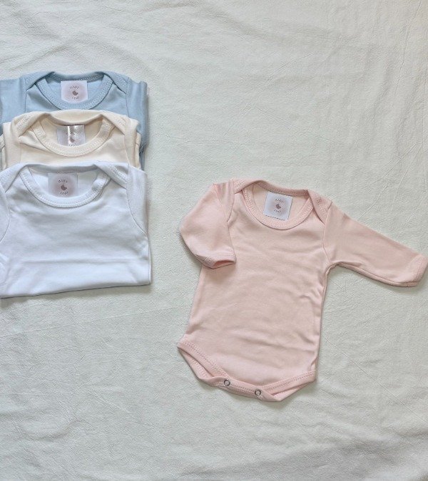 Producto - Body Mangas Largas Rosa Claro Liso