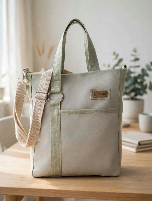 Producto - Bolso "Petit" beige y verde claro - 3