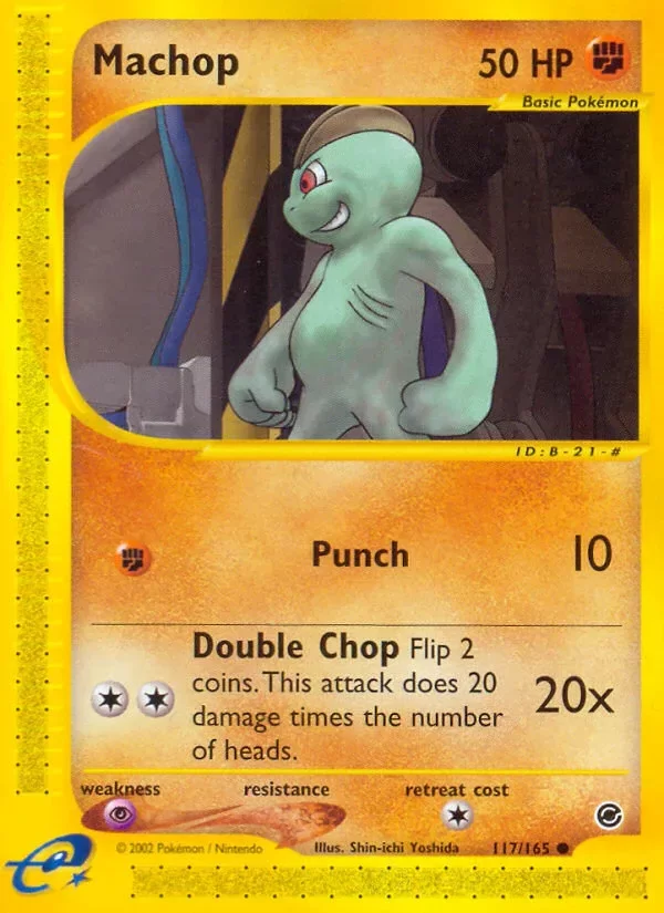 Producto - Machop 117/165 Expedition: Base Set