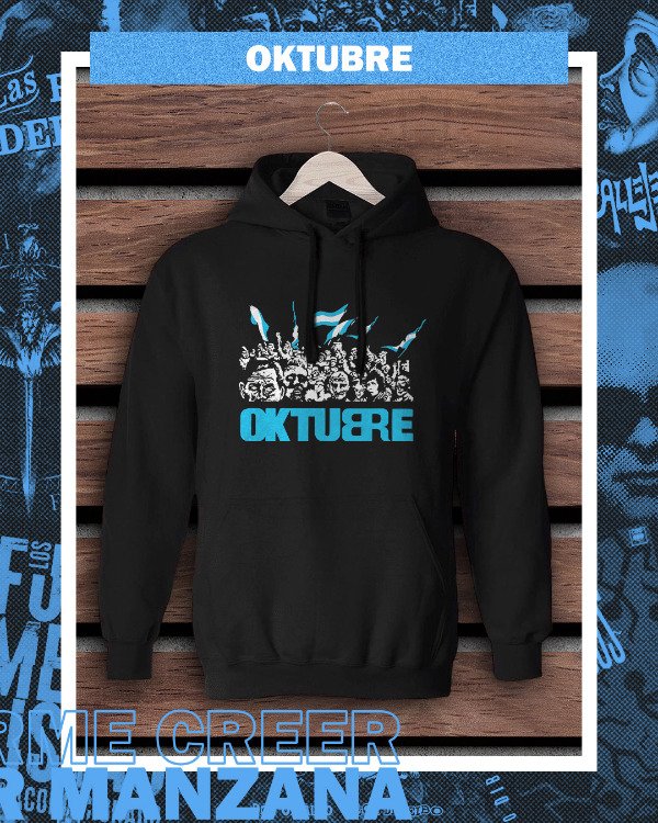 Producto - Buzo Canguro Negro Frisa Oktubre Argentina