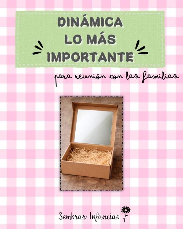 Producto - Dinámica "LO MÁS IMPORTANTE"