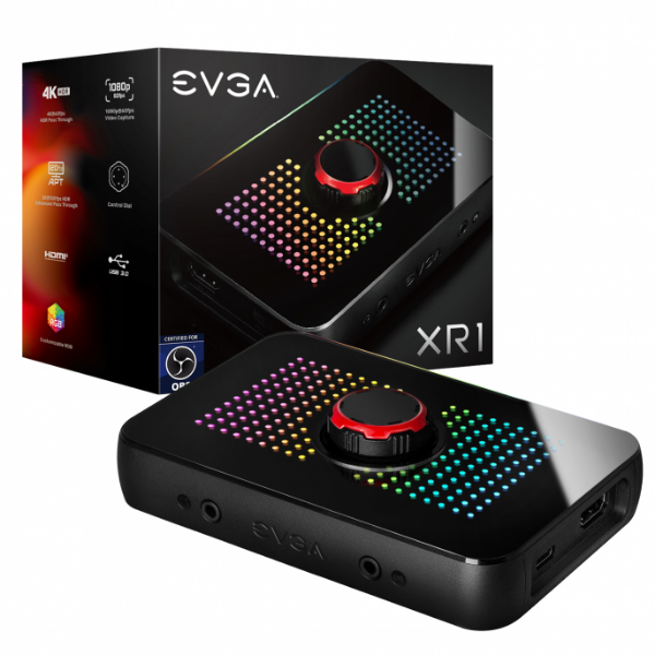 Producto - Capturadora Evga Xr1 Argb Audio Mixer 4k