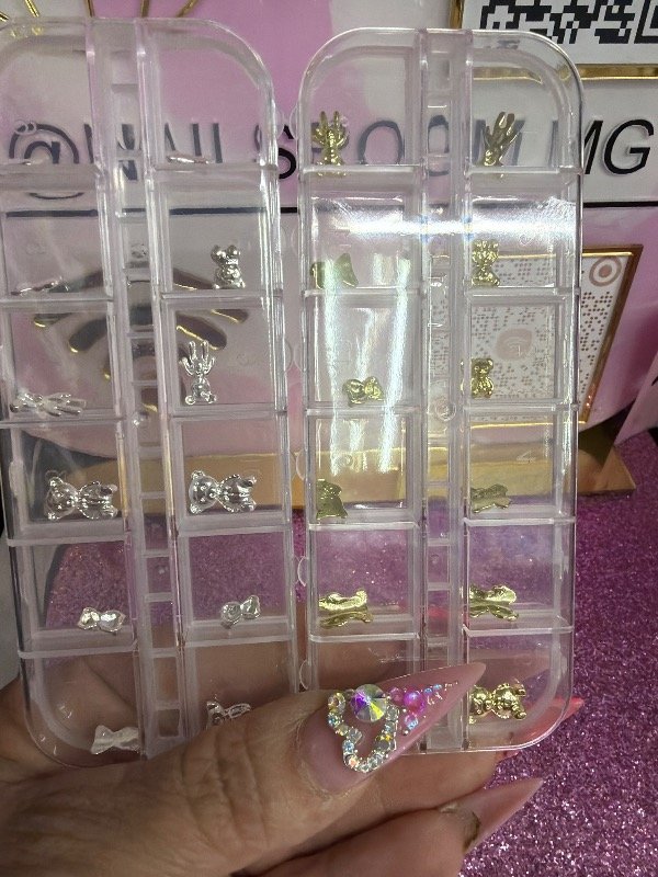 Producto - Aplique ositos dorados o plateados surtidos sin eleccion