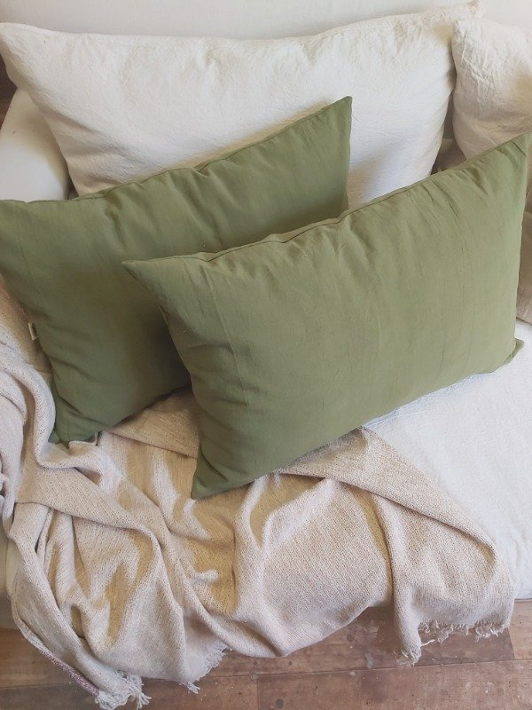 Producto - Funda para almohadón 40x60 verde palta