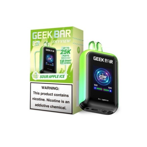 Producto - GEEKBAR SKYVIEW 25K 50MG SABOR SOUR APPLE ICE