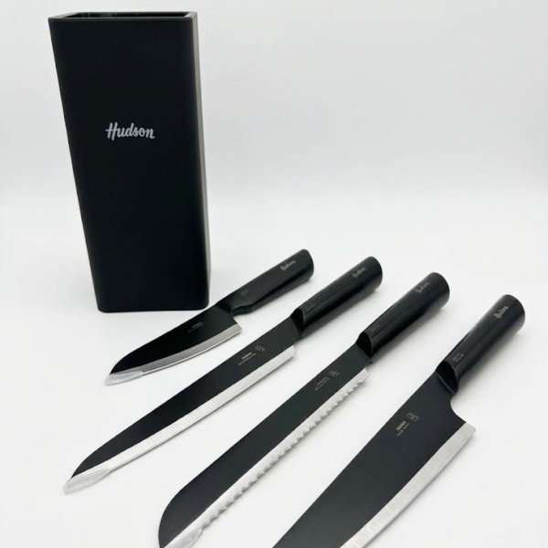 Producto - Set de Cuchillos Hudson Design - 5 Piezas con Taco Cuadrado - 1