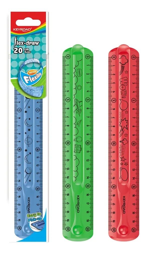 Producto - Regla Flexible Keyroad 20 cm Verde - 0