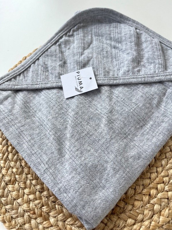 Producto - Manta recibidora Gris melange - 1