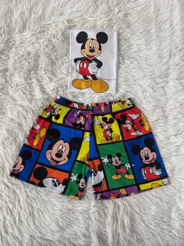 Producto - Pijama Mickey cuadros manga corta niños