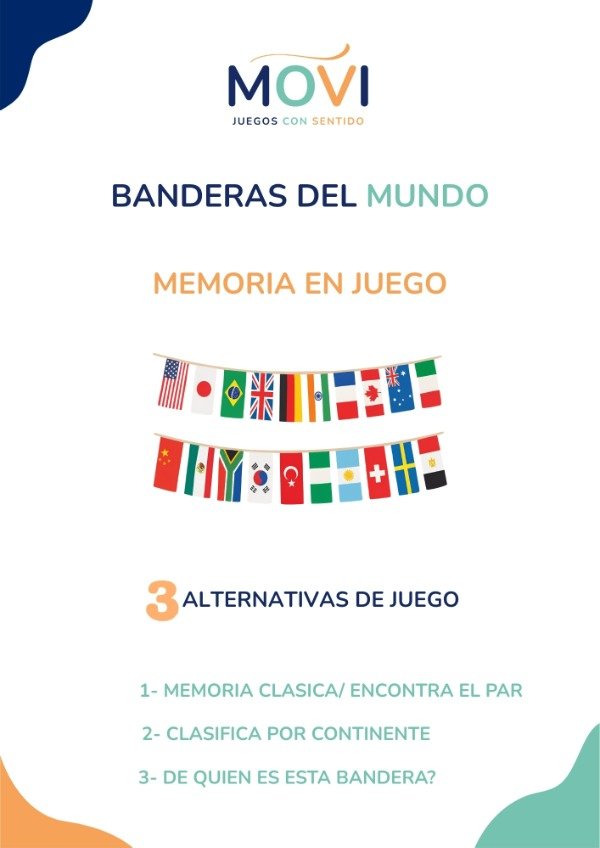 Producto - MEMORIA EN JUEGO BANDERAS