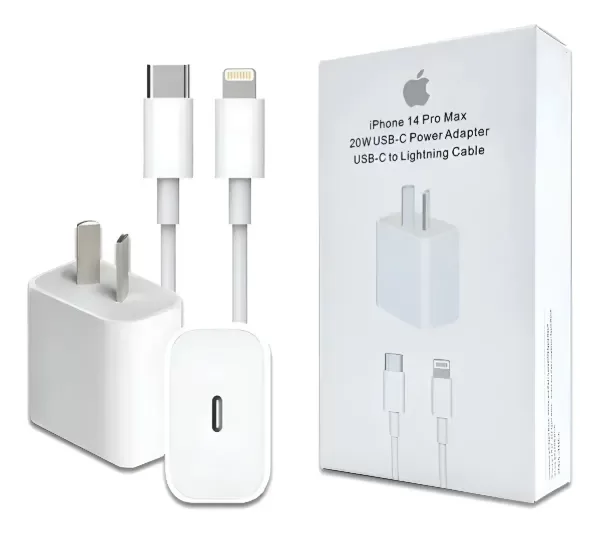 Producto - CARGADOR PARA IPHONE 20W P/14 PRO MAX + CABLE LIGHTING