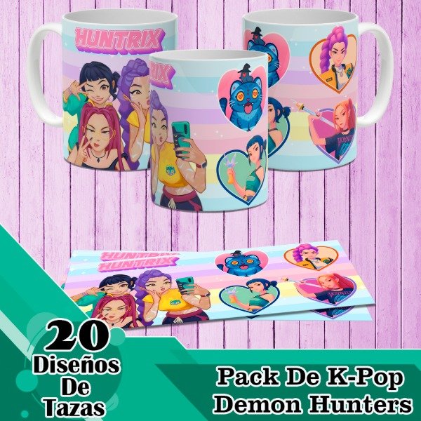 Producto - Diseños Digitales / Plantillas Para Tazas De K-Pop Demon Hunters