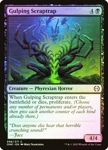 Producto - Gulping Scraptrap Foil  Phyrexia: All Will Be One