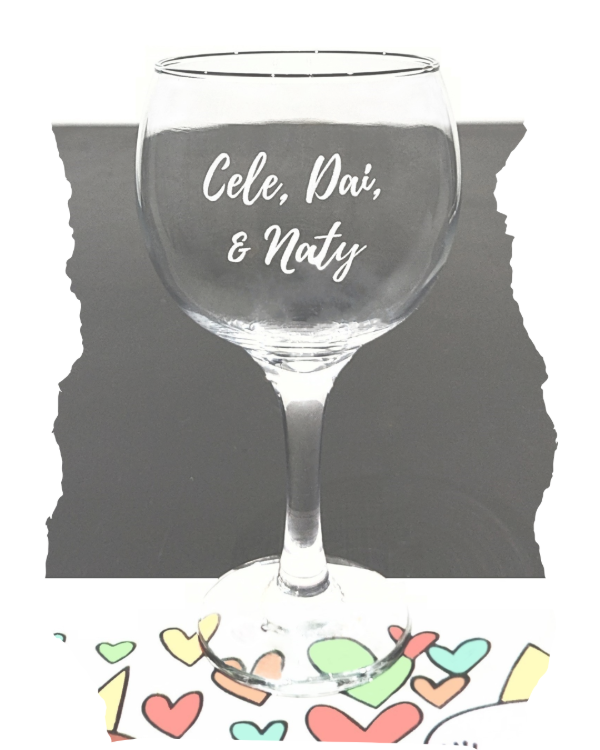 Producto - Copa de gin y cócteles con nombres grabados