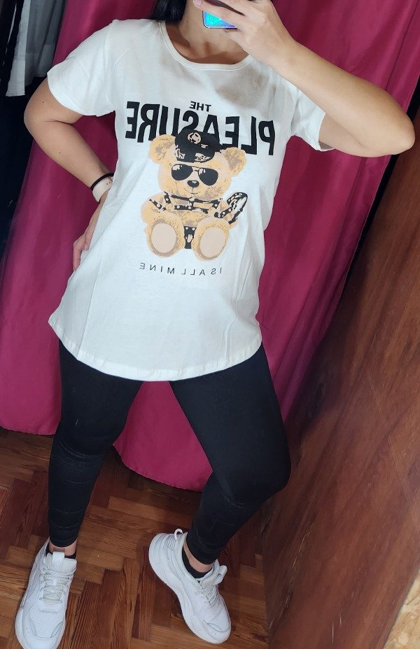 Producto - Remera Pleasure blanca